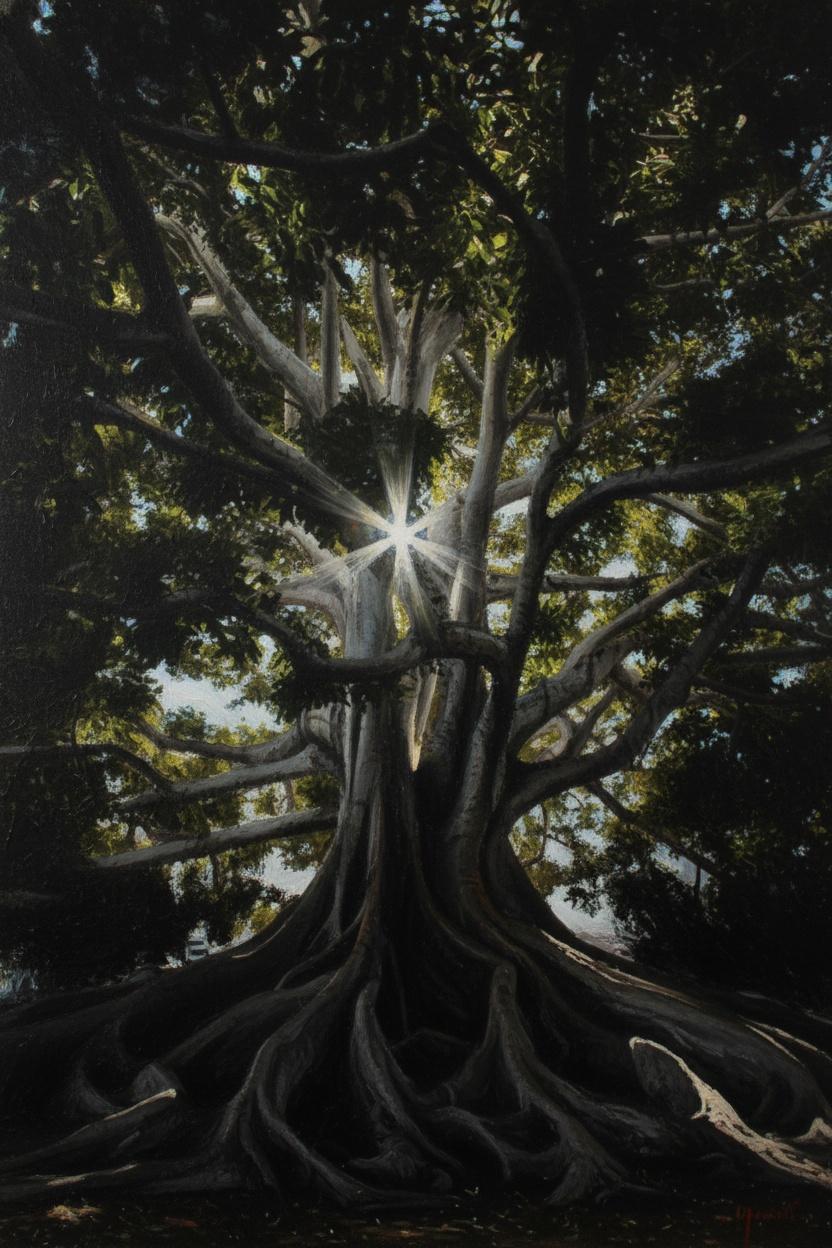 Luminous Revelation In The Primordial Shadows — Jacques Villedieu