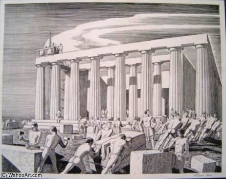 Building The Temple — Rockwell Kent