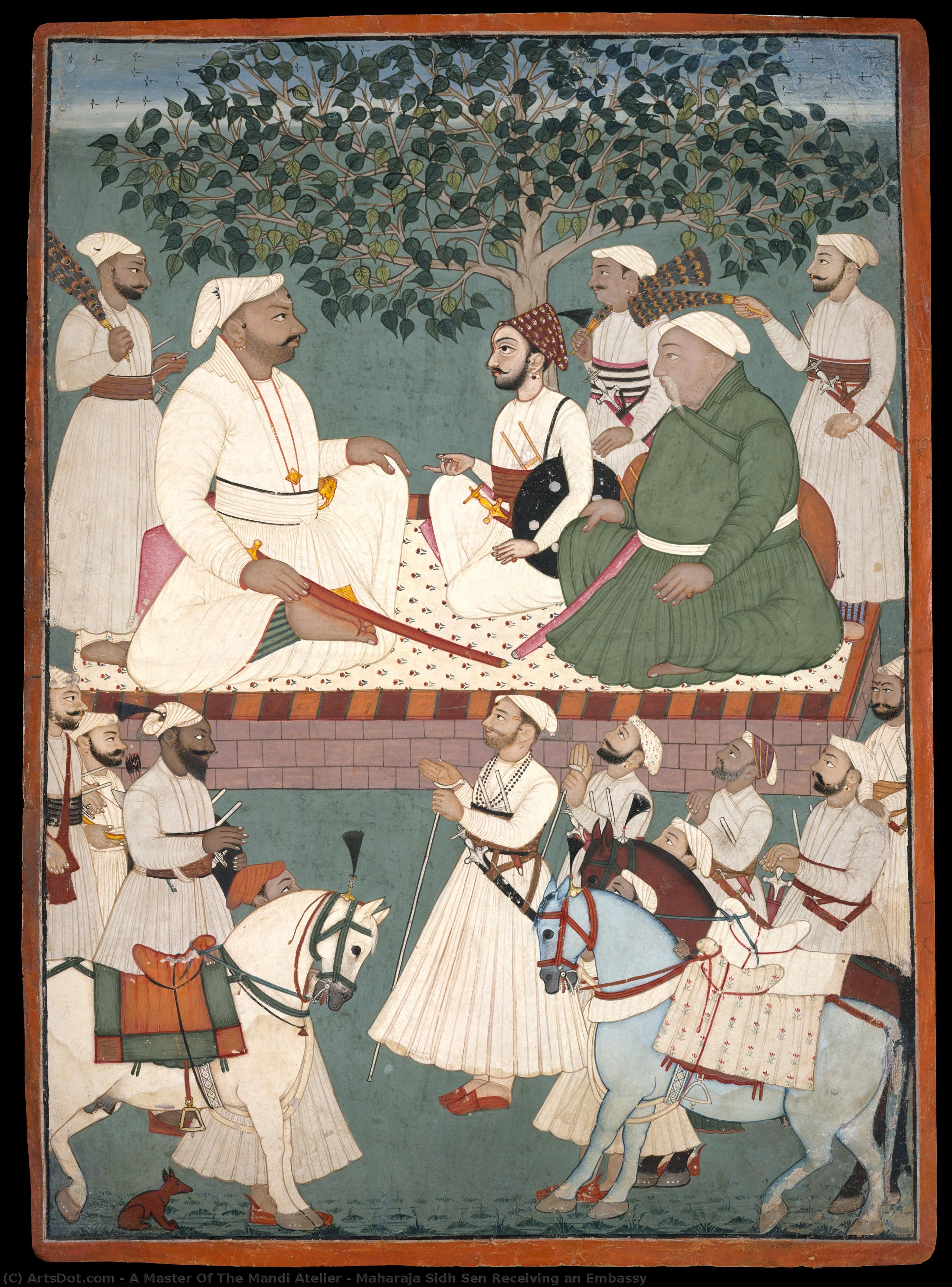 Maharaja Sidh Sen Receiving An Embassy — The Master Of The Mandi Atelier