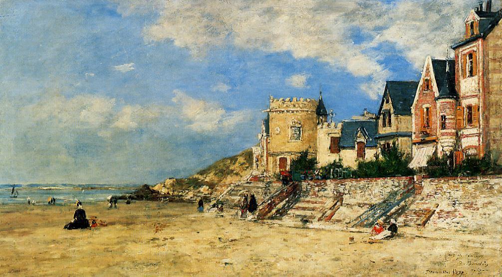 The Tour Malakoff And The Trouville Shore — Eugène Louis Boudin