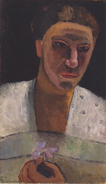Lee Hoetger With Flower — Paula Modersohn-becker