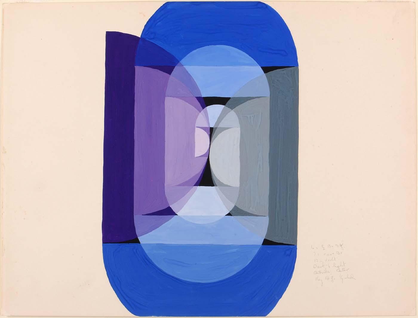 Blue Gray Violet Wheel (from Series, The Mathematical Basis Of The Arts) — Joseph Schillinger