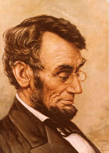 Lincoln, (painting) — Franklin C Courter
