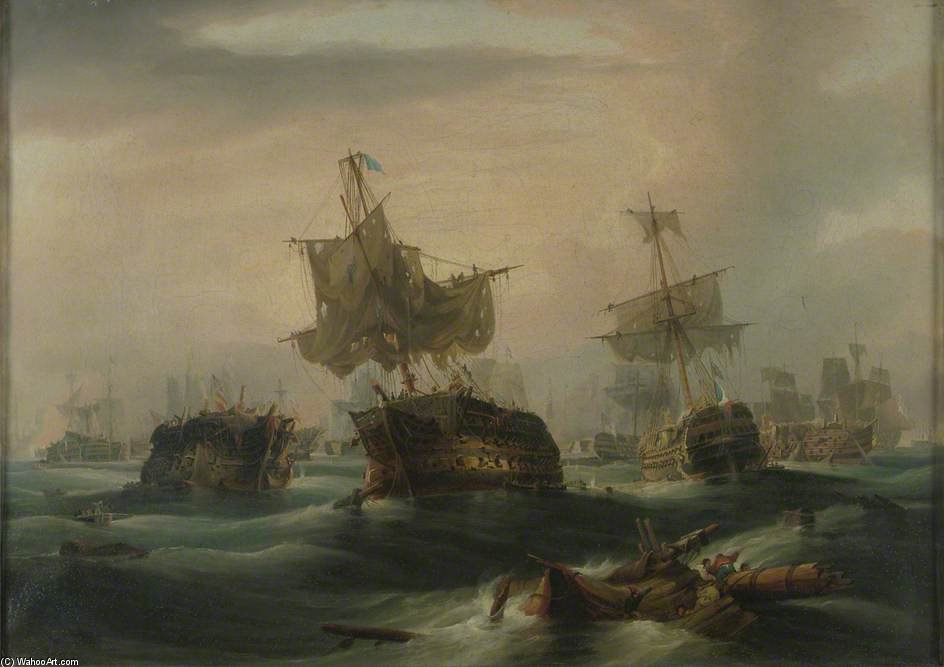 The Battle Of Trafalgar — William John Huggins