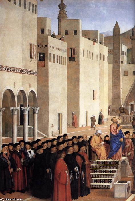 Sermon Of St Mark In Alexandria (detail) — Giovanni Bellini