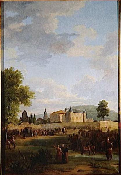 Napoleon Recu A Ettlingen Par Le Prince Electeur De Bade.1er Octobre 1805 — Jean-victor Bertin