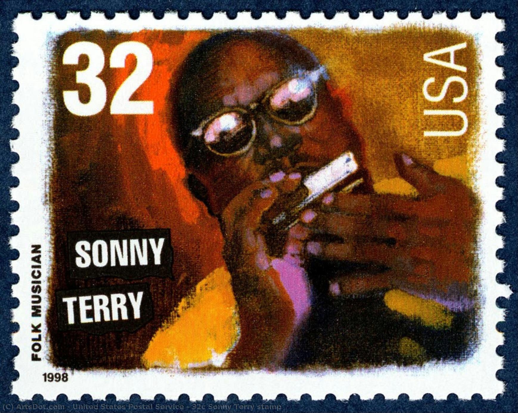 32c Sonny Terry Stamp — United States Postal Service