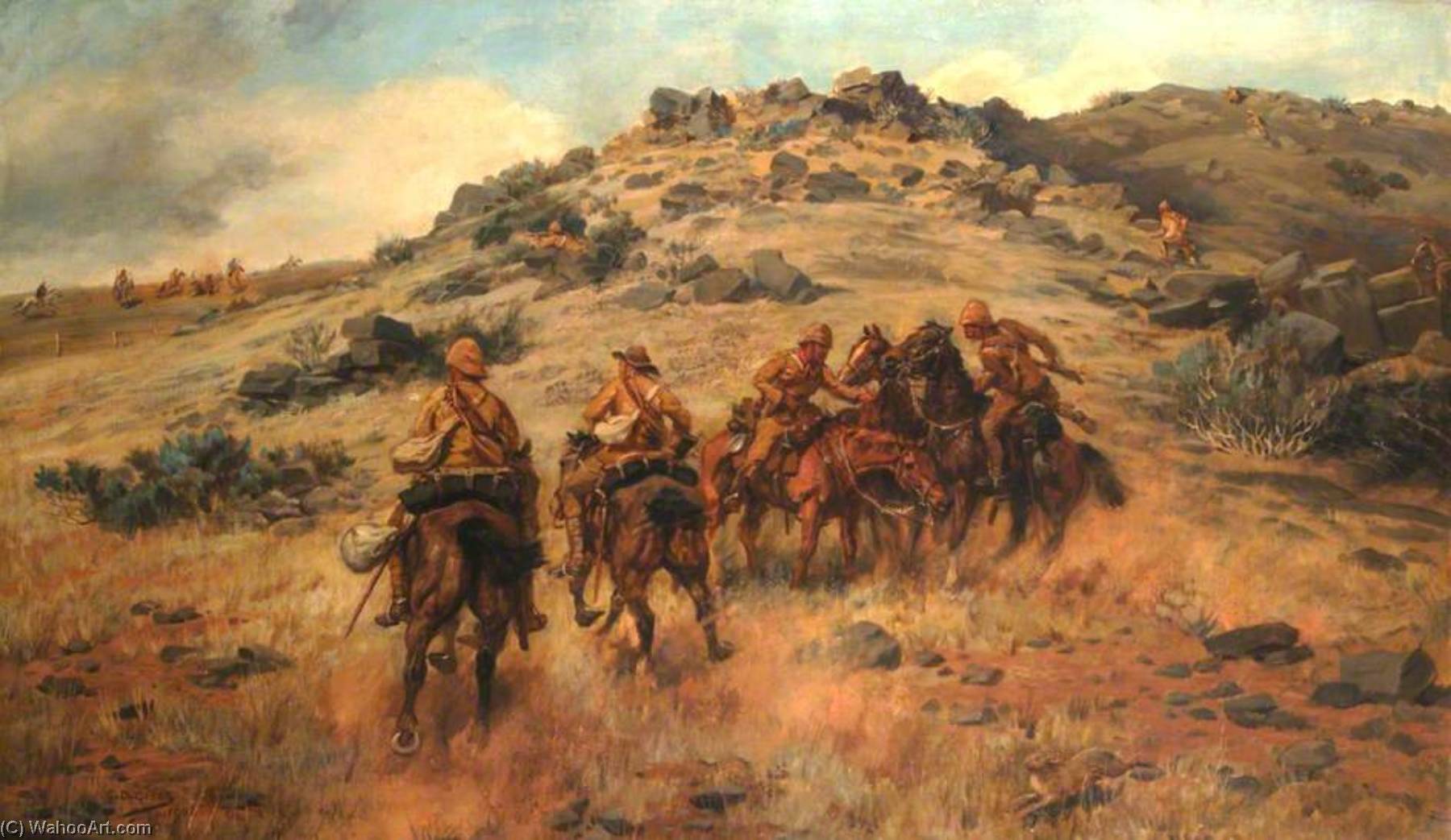 The Race For The Kopje — Godfrey Douglas Giles