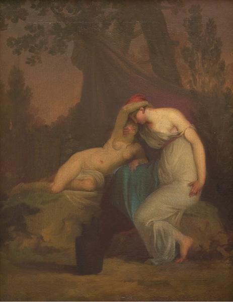The Greek Poet Sappho And The Girl From Mytilene — Nikolaj Abraham Abildgard