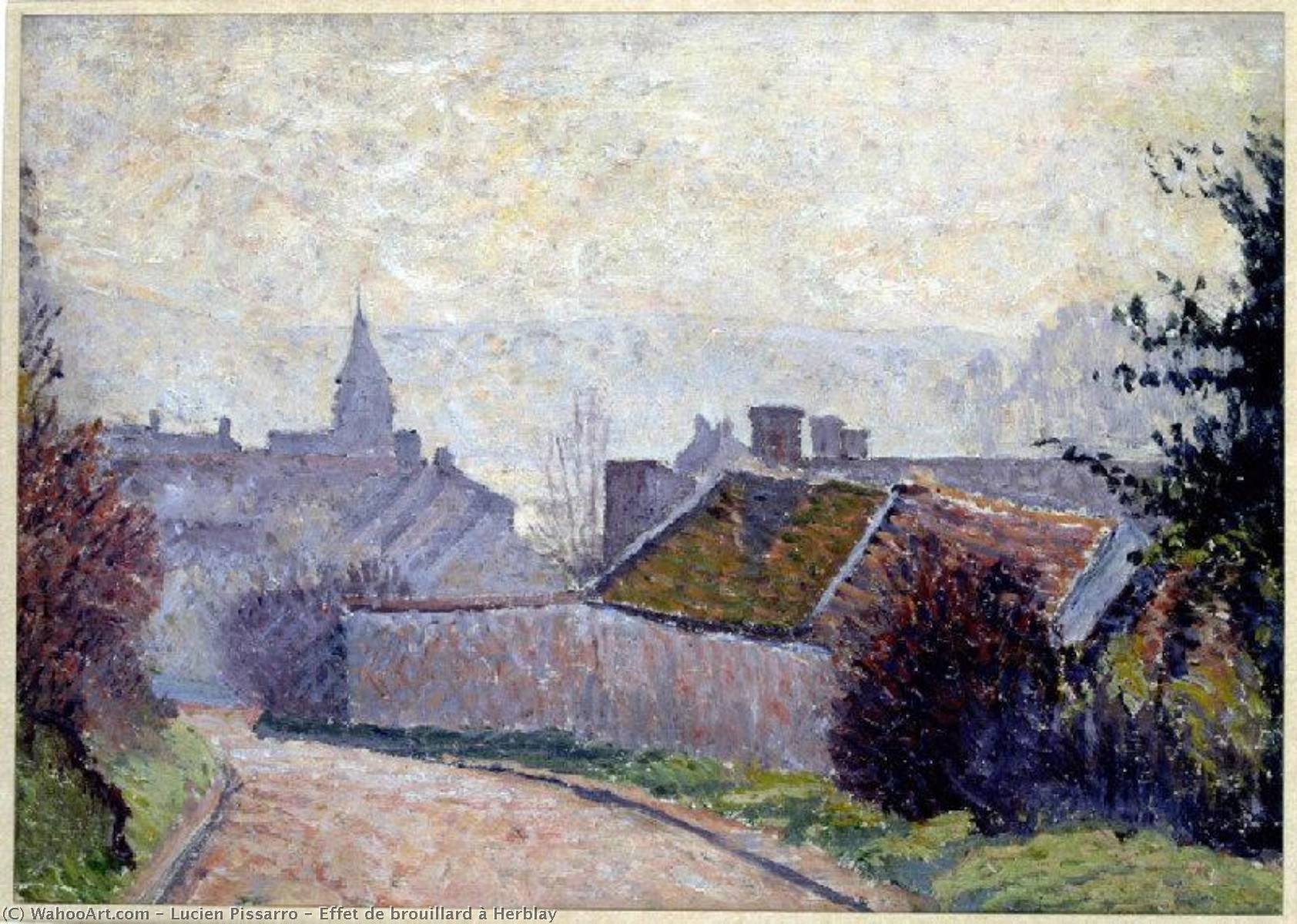 Effet De Brouillard À Herblay — Lucien Pissarro