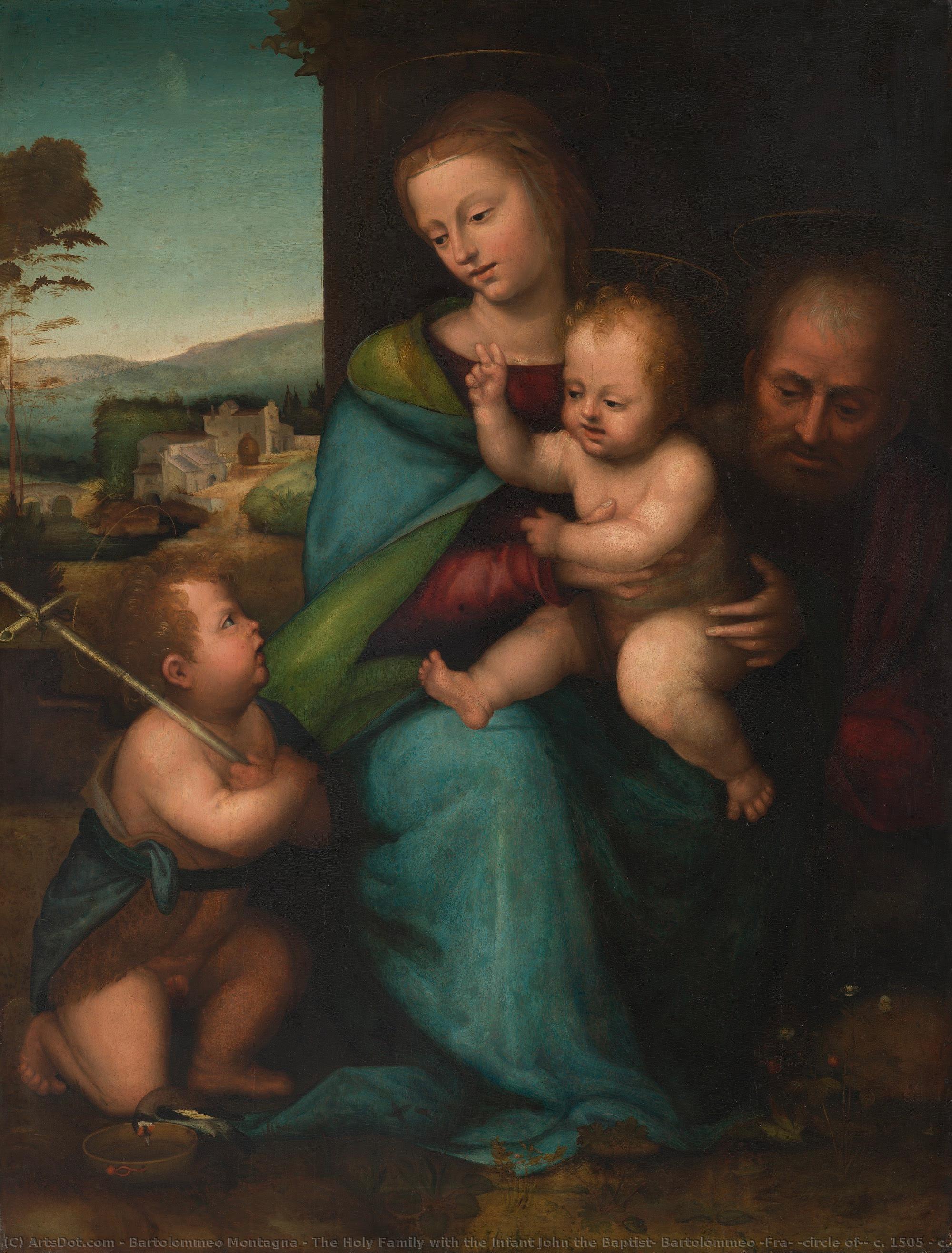 The Holy Family With The Infant John The Baptist, Bartolommeo (fra) (circle Of), C. 1505 - C. 1515 — Bartolomeo Montagna