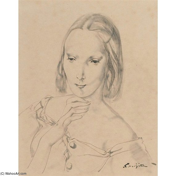 Portrait Of A Young Woman — Léonard Tsuguharu Foujita