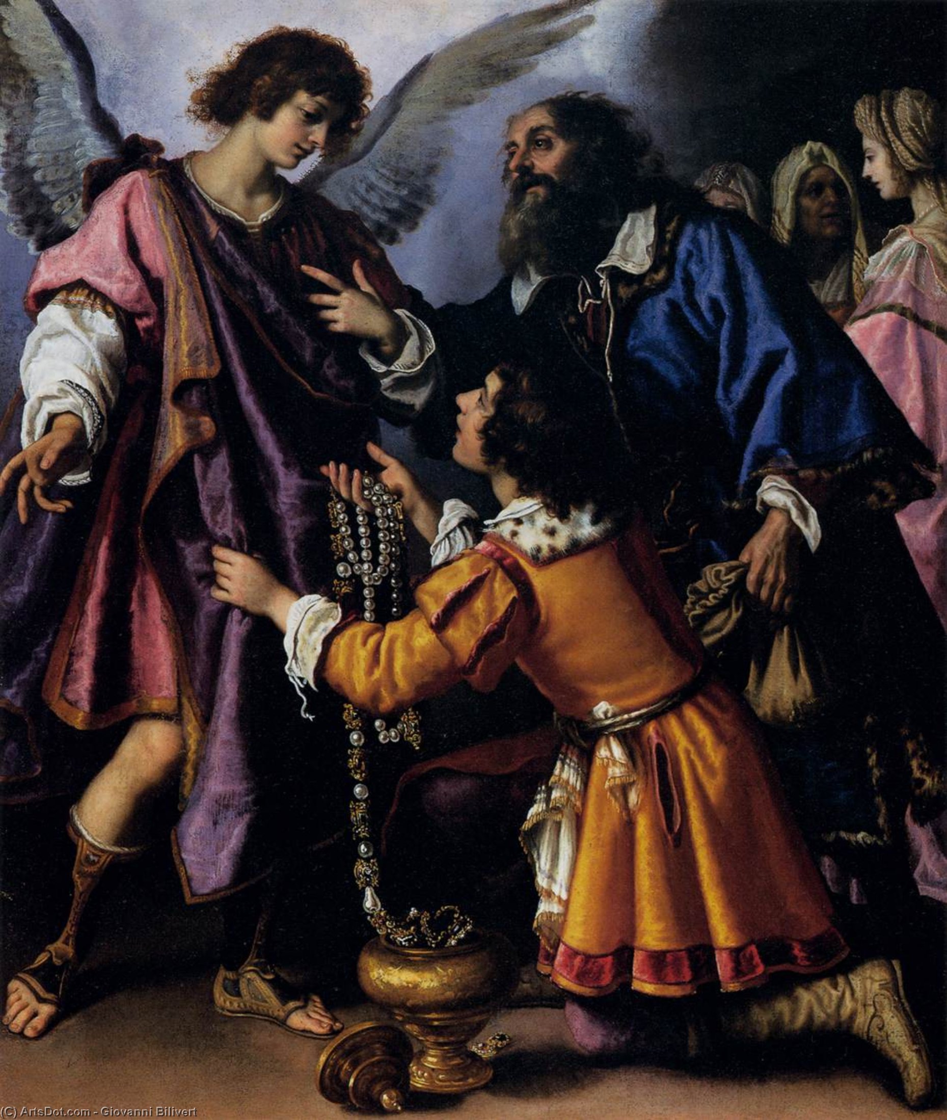 The Archangel Raphael Refusing Tobias's Gift — Giovanni Bilivert