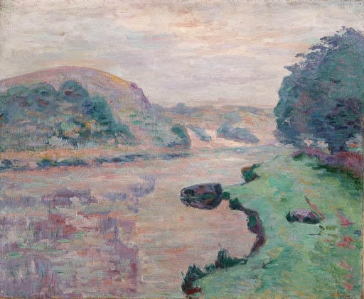 Brouillard Sur La Creuse, Rocher De L'echo — Ferdinand Guillaumin
