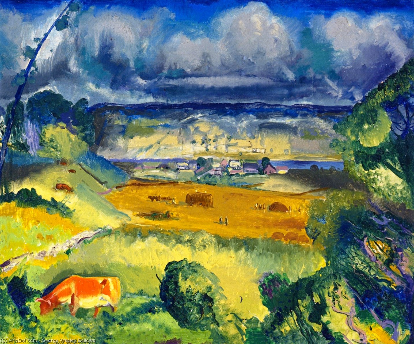Clouds And Meadow — George Wesley Bellows