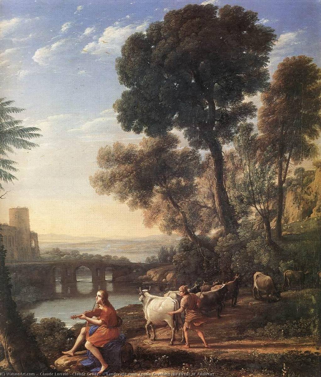 Landscape With Apollo Guarding The Herds Of Admetus — Claude Lorrain (claude Gellée)