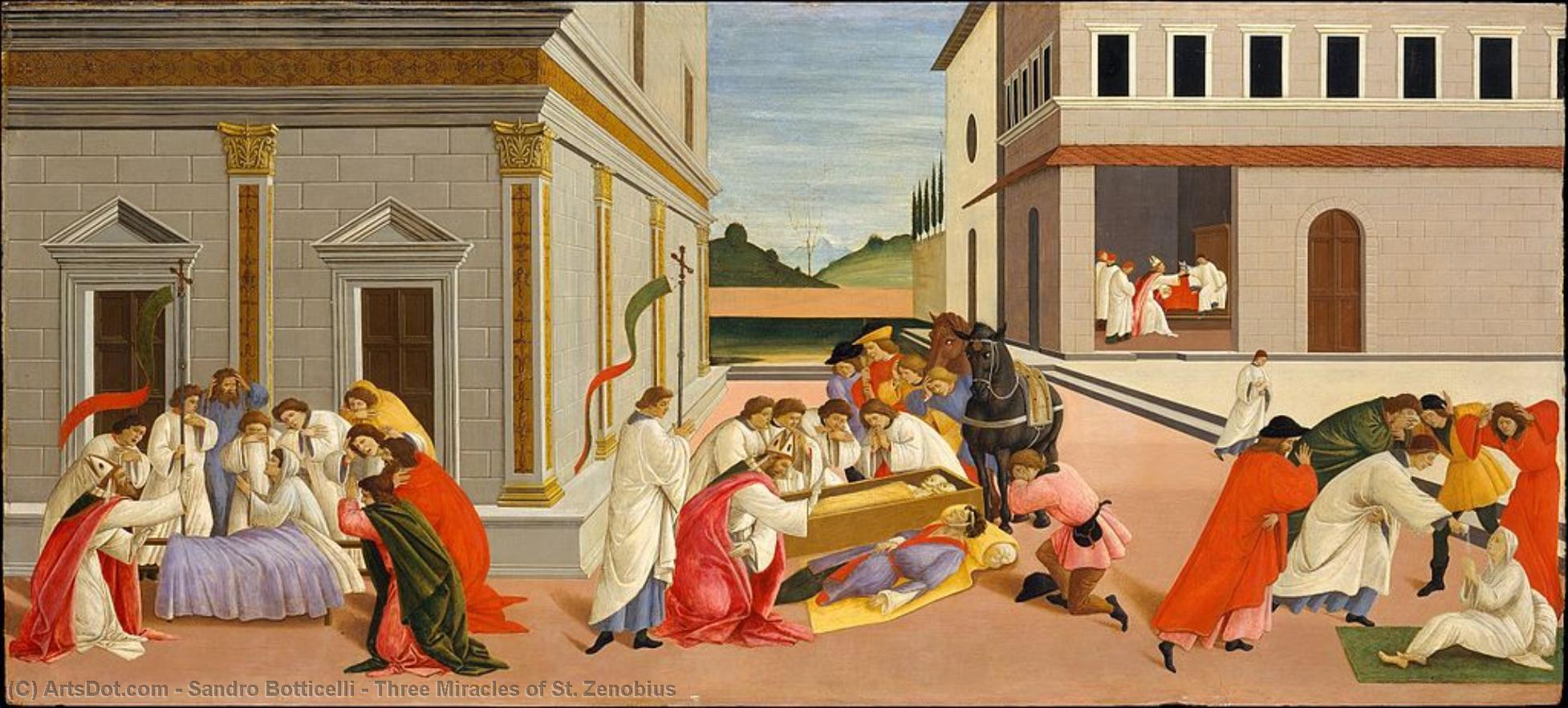Die Drei Wunder Des Heiligen Zenobius — Sandro Botticelli
