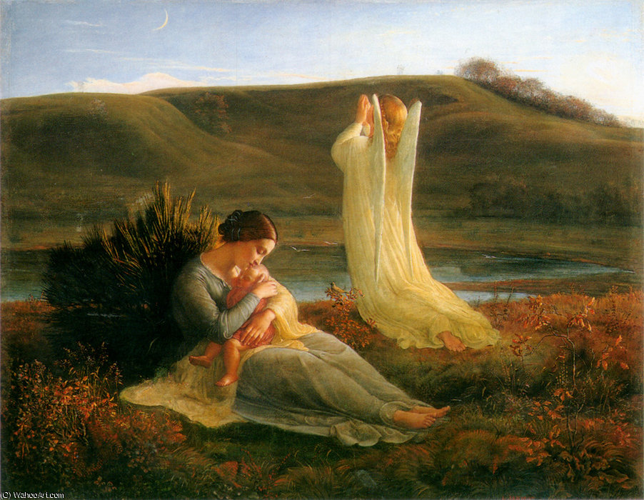 Le Poeme De L Ame 3 L Ange Et La Mere — Anne François Louis Janmot