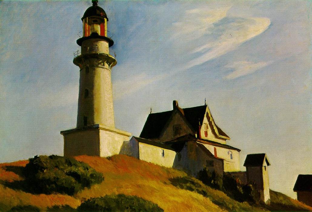 Lighthouse At Two Lights — Эдвард Хоппер