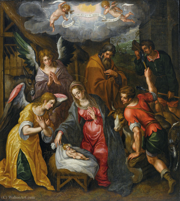 Geburt Christi — Hendrick De Clerck