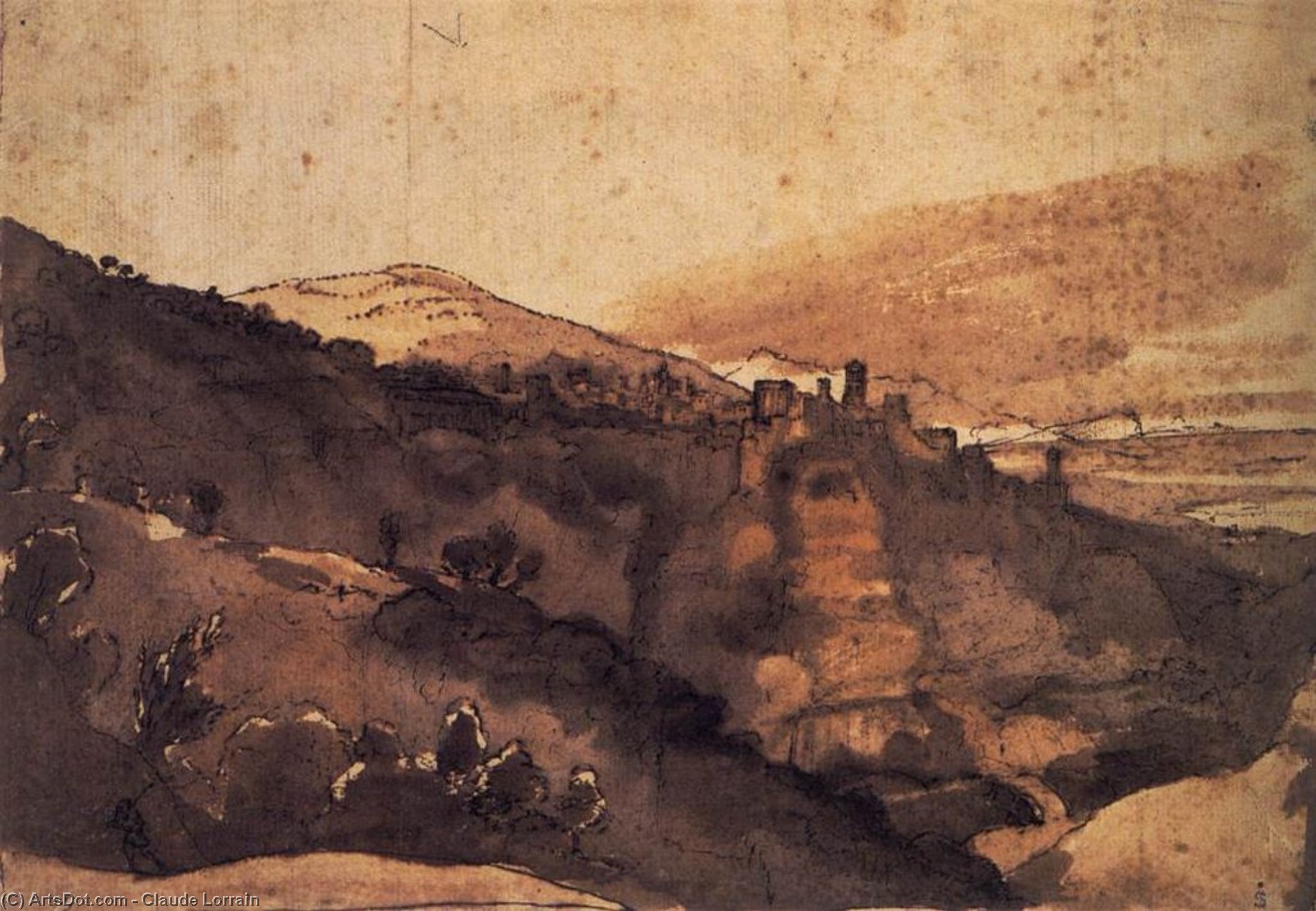 View Of Tivoli — Claude Lorrain (claude Gellée)