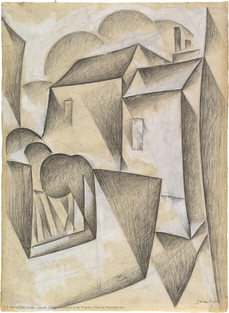 Houses In Paris, Place Ravignan — Juan Gris