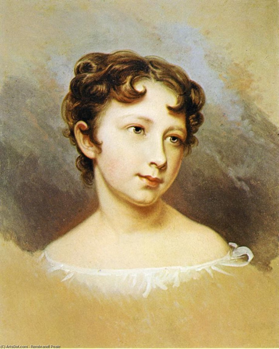 Portrait Of Mary Jane Peale — Rembrandt Peale