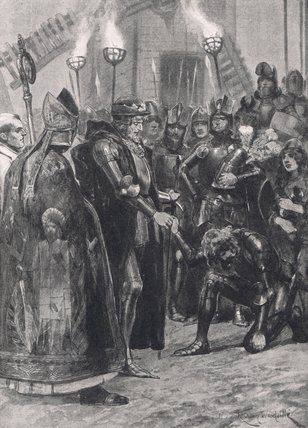 Edward Iii Greeting The Prince Of Wales — Richard Caton Woodville