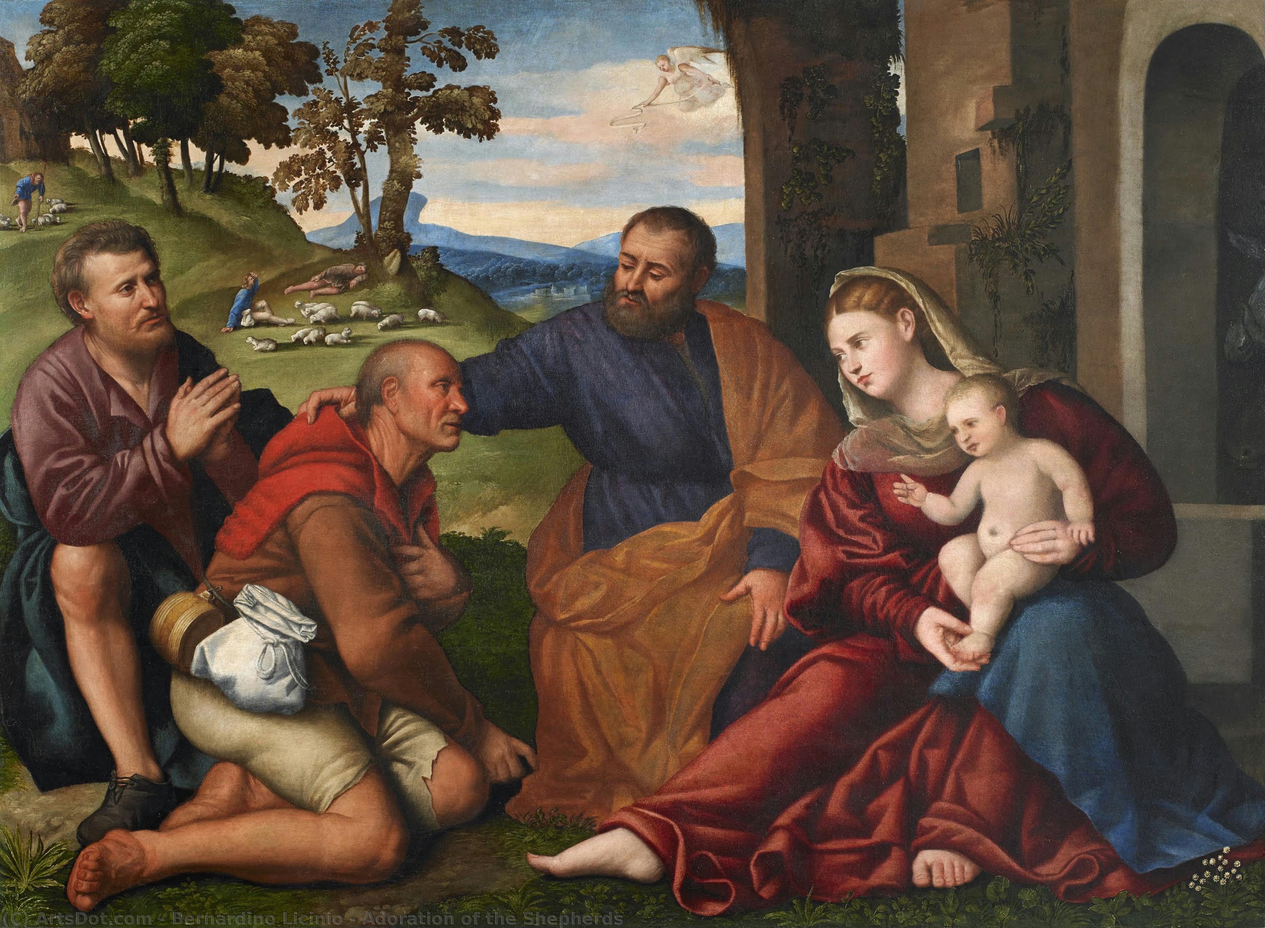 Adoration Of The Shepherds — Bernardino Licinio