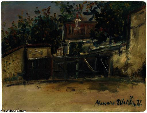 Le Pavillon De La Rue Saint-vincent À Montmatre — Maurice Utrillo