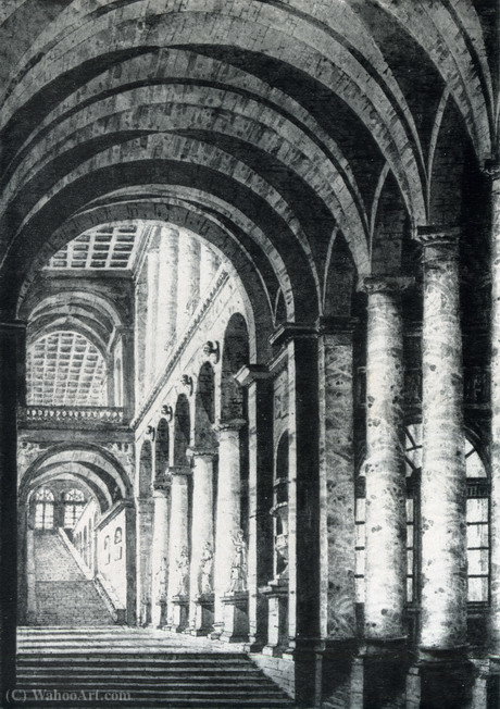 Gallery Gonzaga Frescoes Sketch — Pietro Di Gottardo Gonzaga