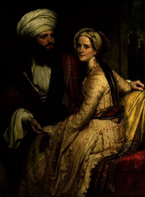 James Silk Buckingham And His Wife — Henry William Pickersgill