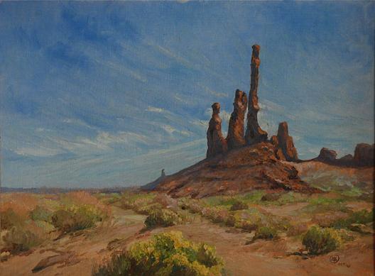 The Totem Poles, (painting) — Mary Agnes Yerkes