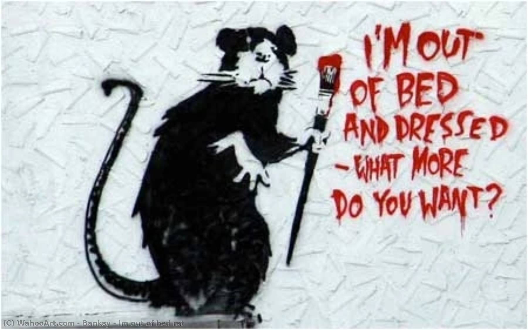Im Out Of Bed Rat — Banksy