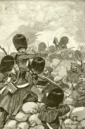 The Fight Within The Sandbag Battery — Richard Caton Woodville