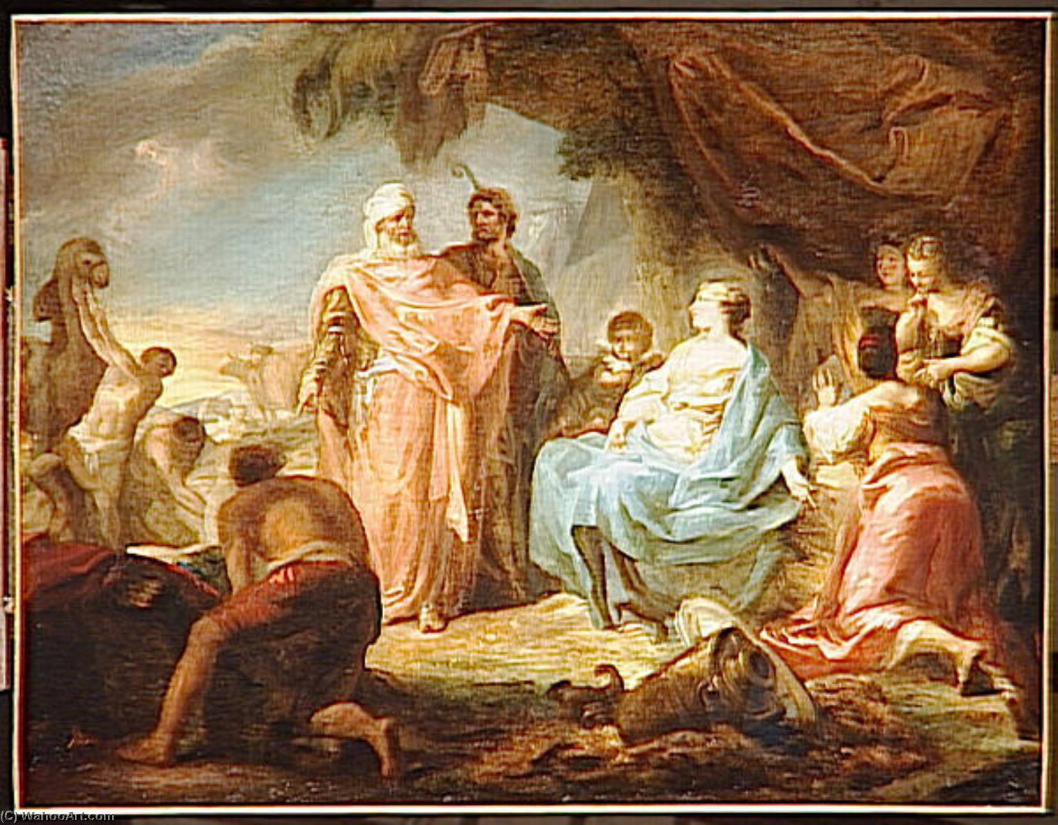 Laban Cherchant Ses Idoles — Gabriel Jacques De Saint Aubin