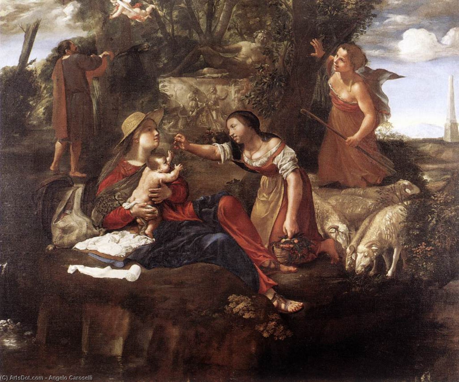 Rest On The Flight Into Egypt — Angelo Caroselli