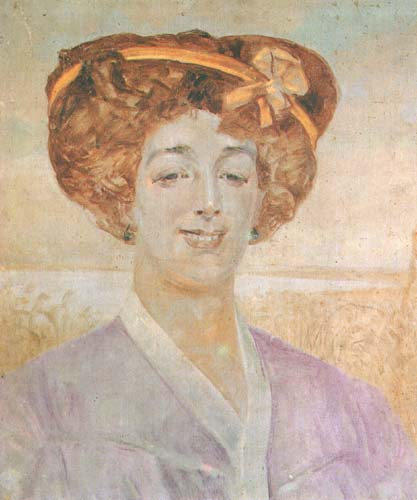 Portrait Of Michalina Wierusz Kowalska-grabowska — Jacek Malczewski