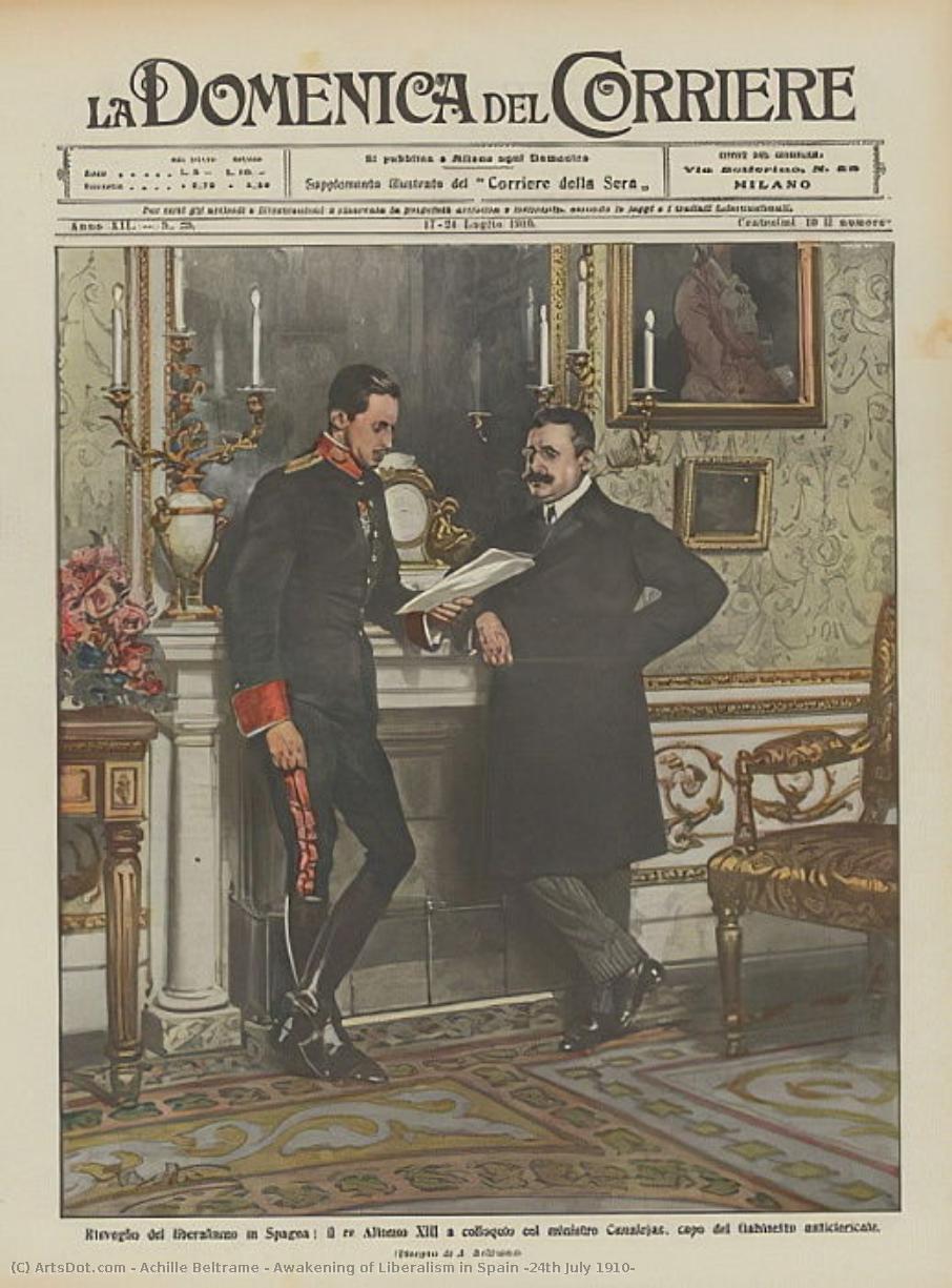 Awakening Of Liberalism In Spain (24th July 1910) — Achille Beltrame