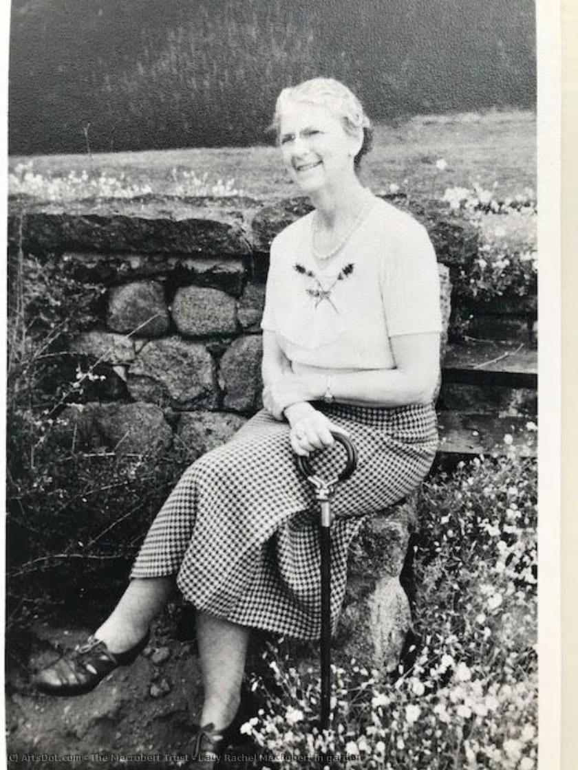 Lady Rachel Macrobert In Garden — The Macrobert Trust