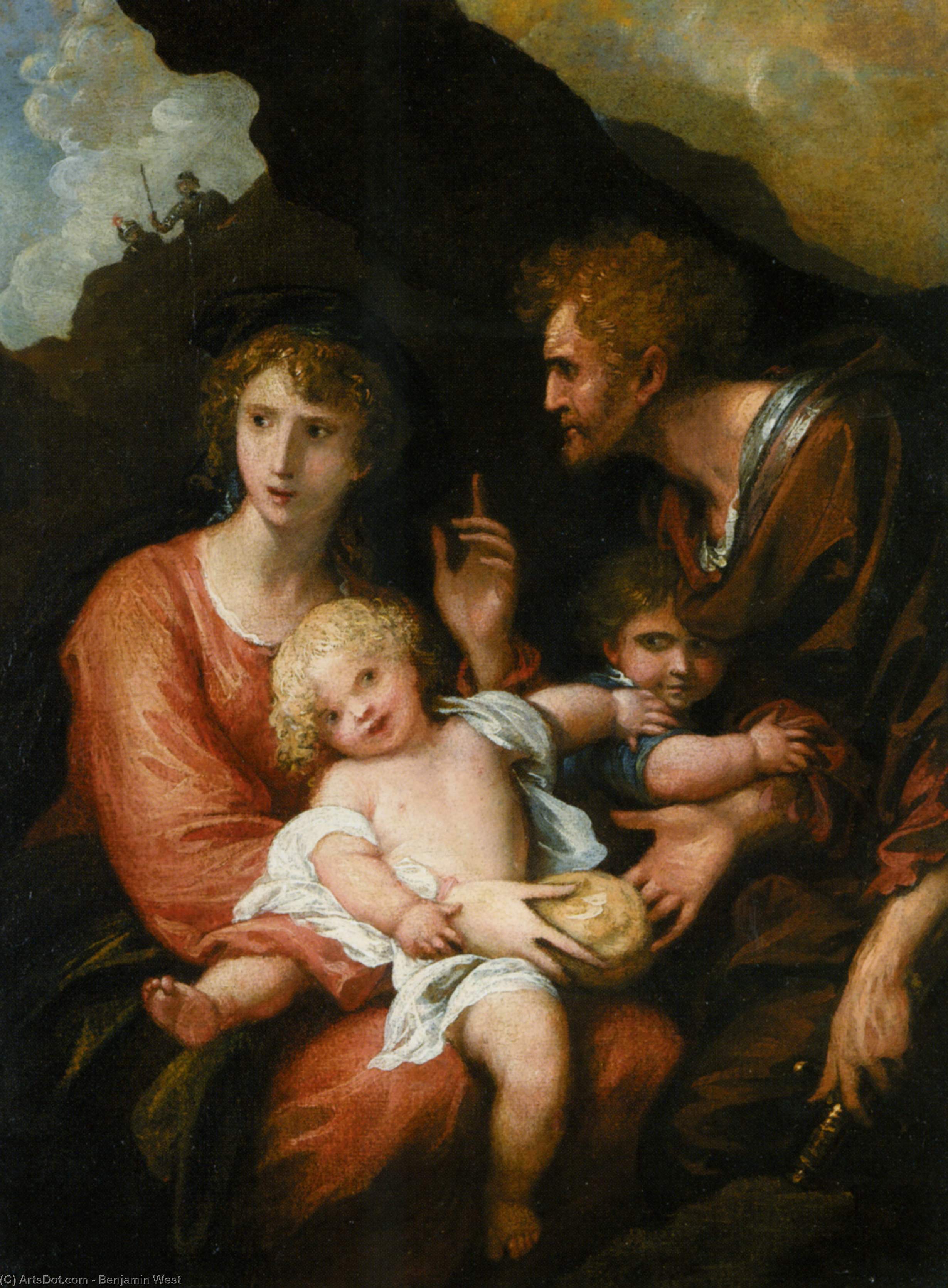 Epponia Giving Bread To Her Husband Sabinus In Concealment — Бенджамин Вест