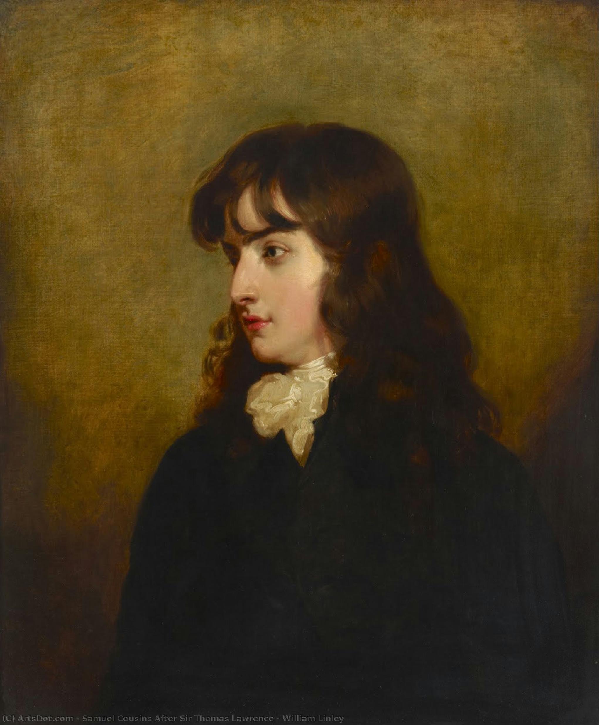 William Linley — Samuel Cousins After Sir Thomas Lawrence