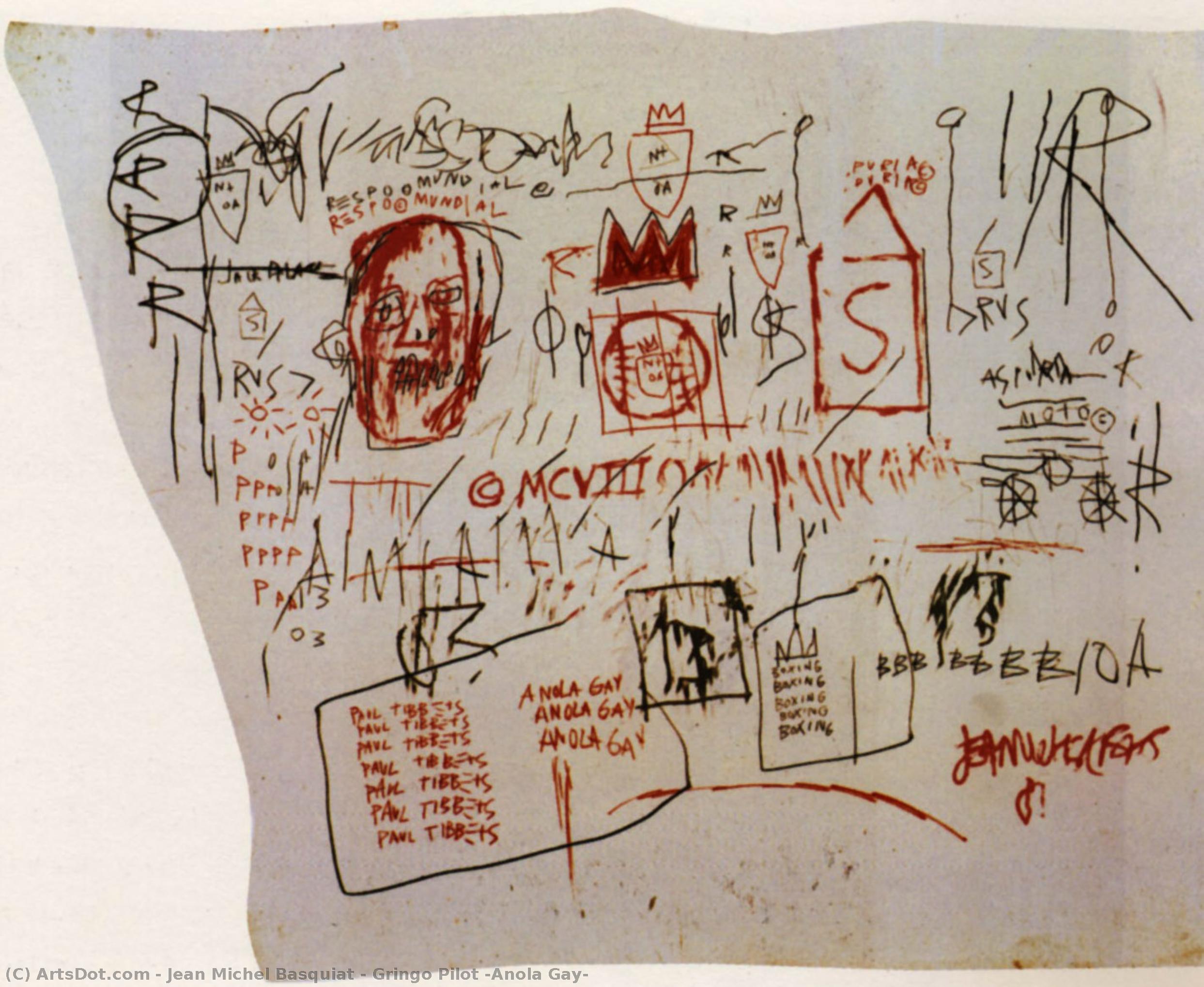 Gringo Pilot (anola Gay) — Jean Michel Basquiat