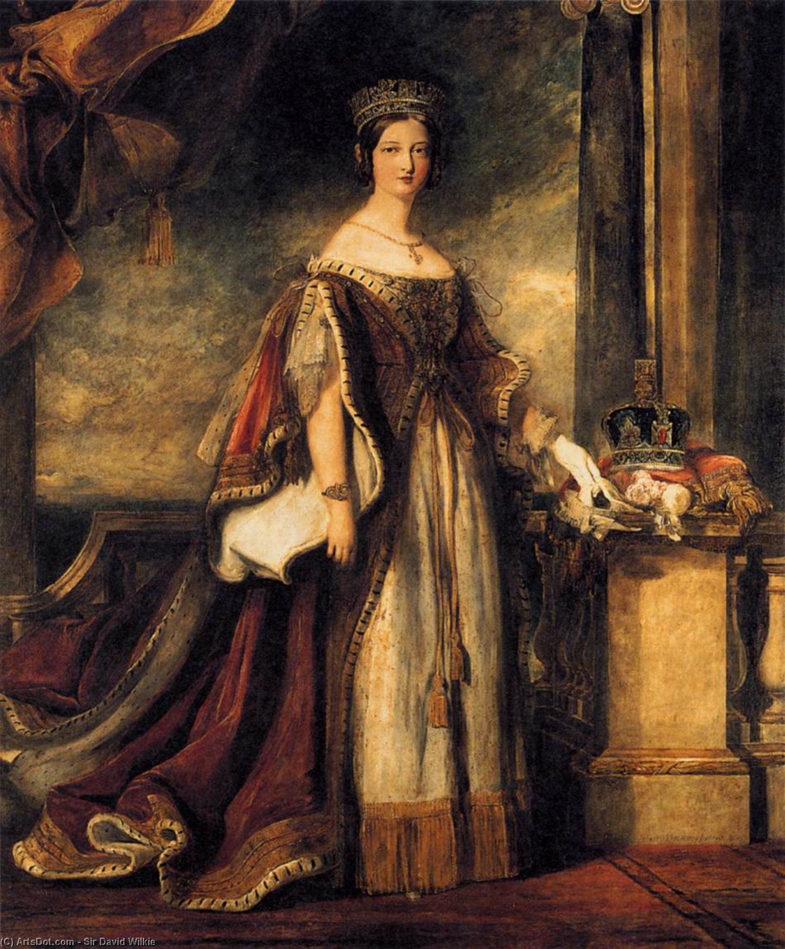 Queen Victoria (detail) — Sir David Wilkie