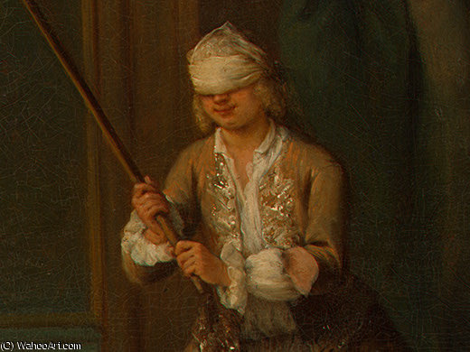 The Game Of The Cooking Pot, C. 49.9x61.7 Cm, — Pietro Longhi