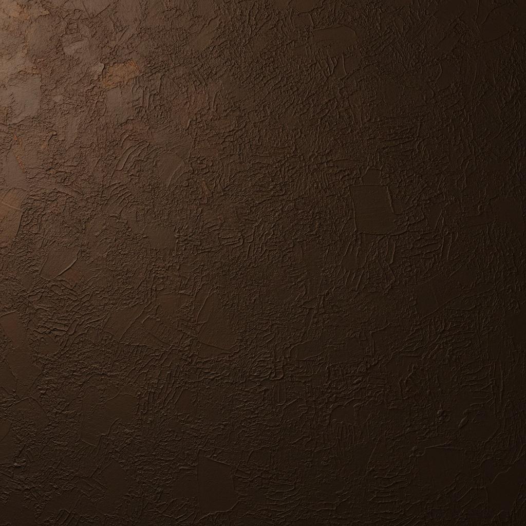 Monolithic Earth: A Singular Study In Deep Umber And Sculptural Textural Relief — David Moreau