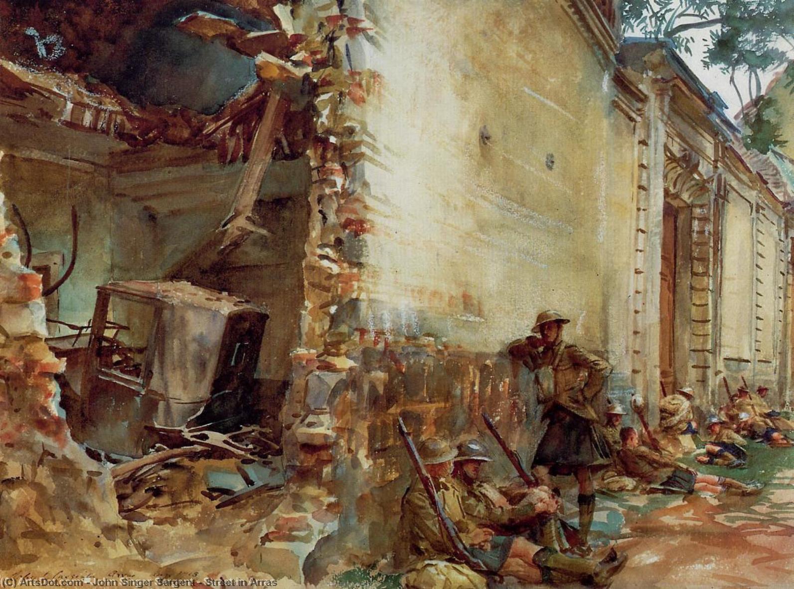 Street In Arras — ジョン・シンガー・サージェント