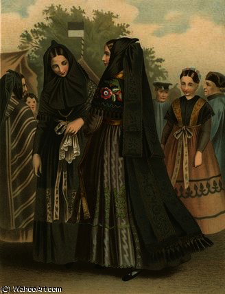 German Costume Provinz Sachsen Dannstedt — Albert Kretschmer