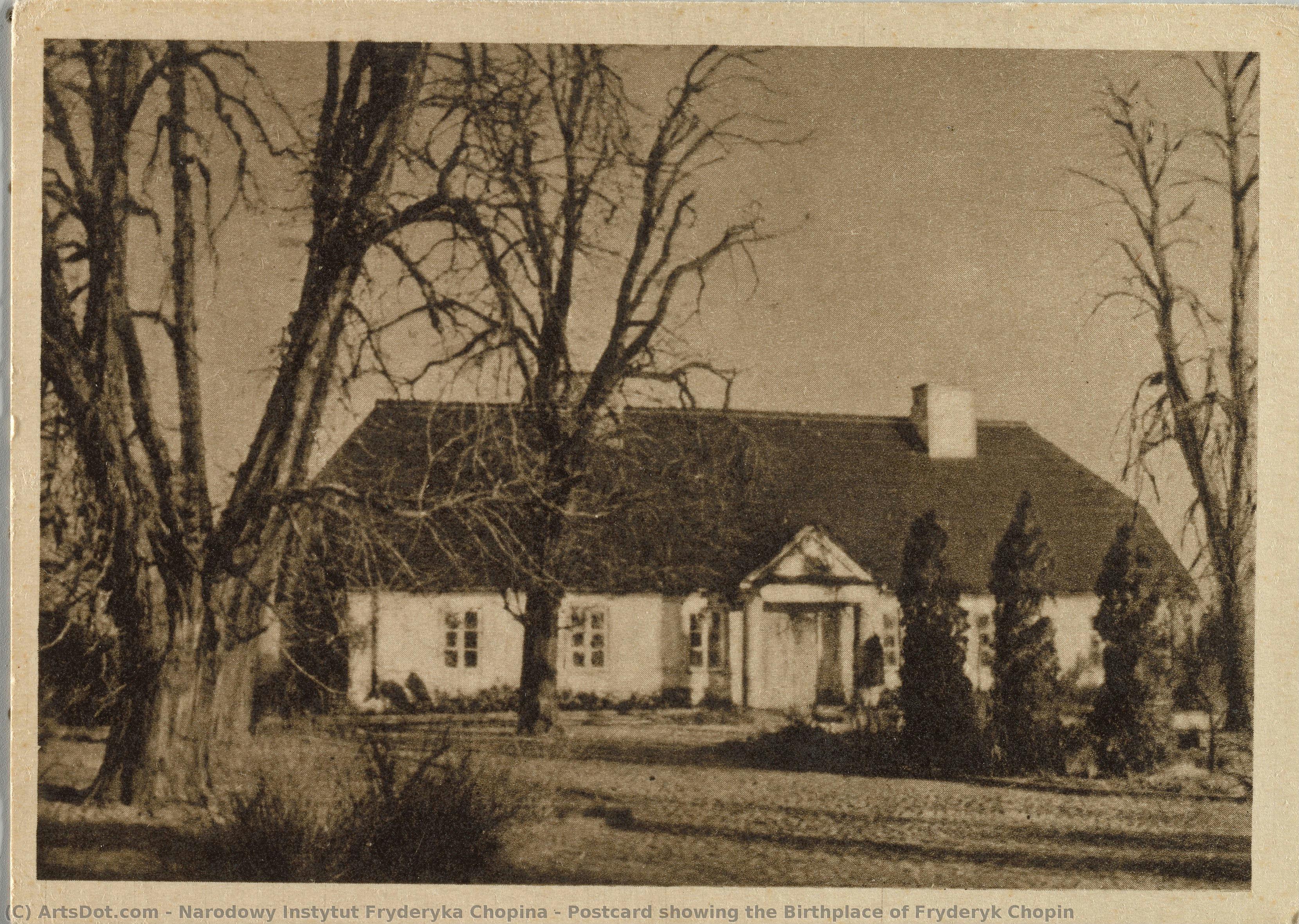 Postcard Showing The Birthplace Of Fryderyk Chopin — Narodowy Instytut Fryderyka Chopina