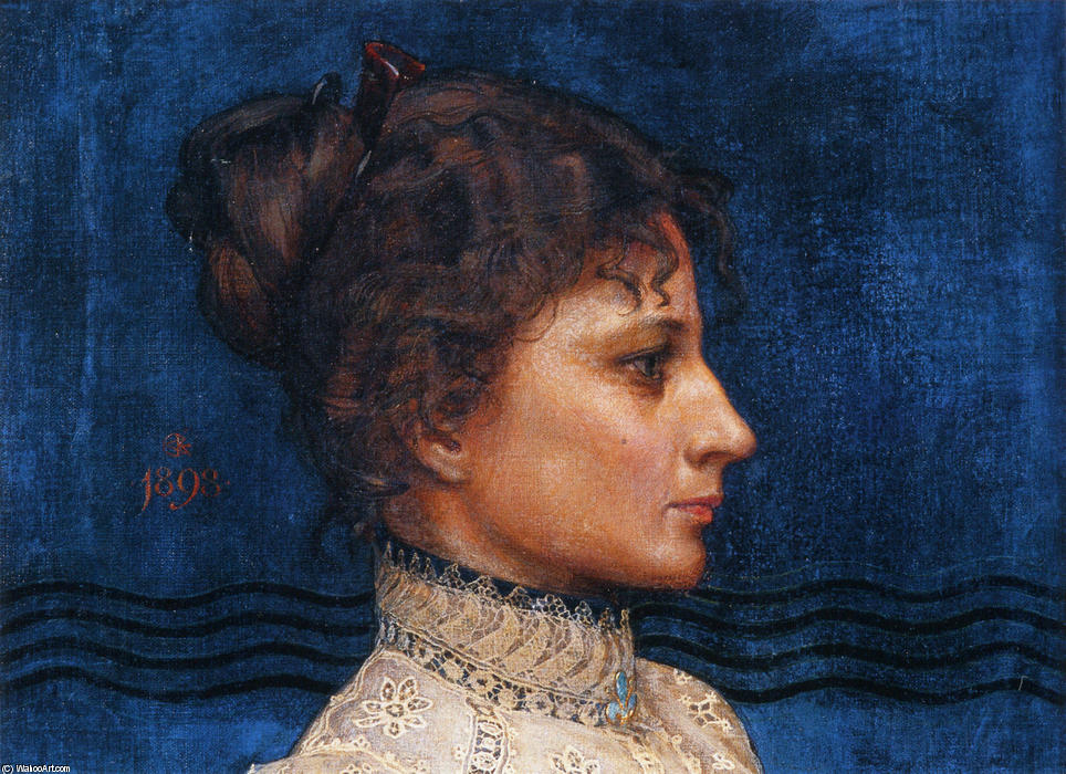Portrait Of Greta Ahlman — Akseli Gallen-kallela